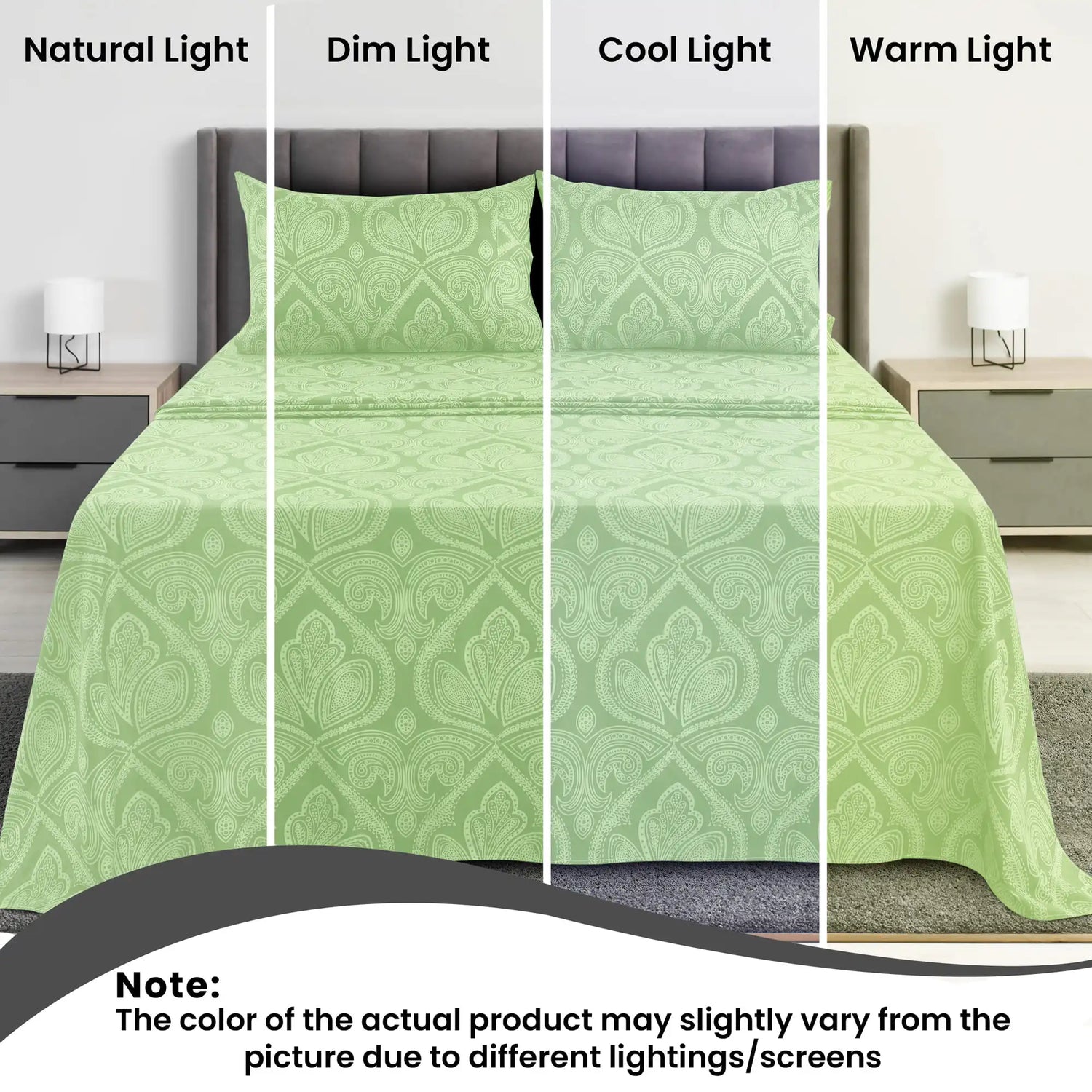 Lux Decor 4-Piece Paisley Bed Sheet Set