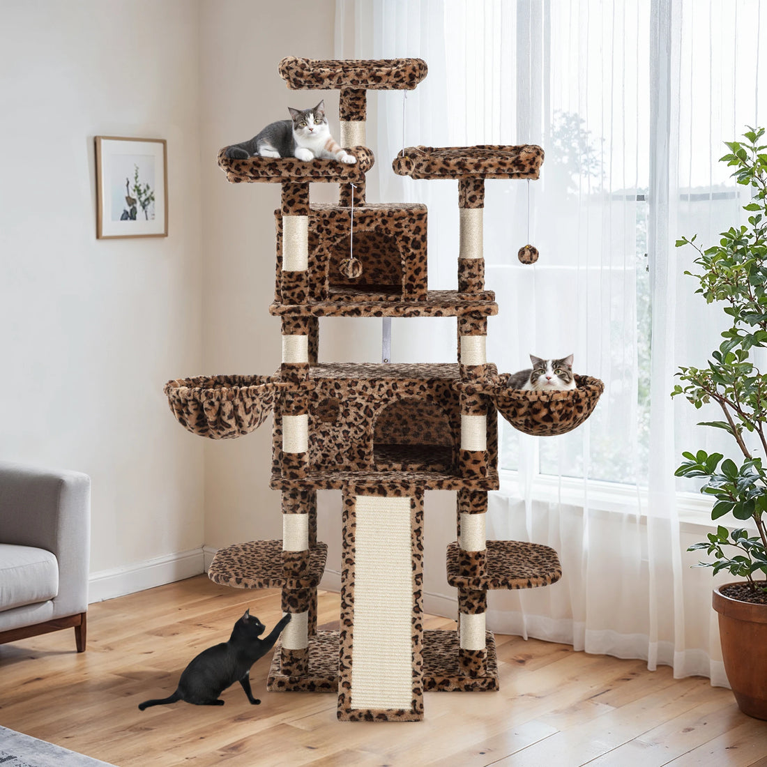 68-Inch Multi-Level Cat Tree