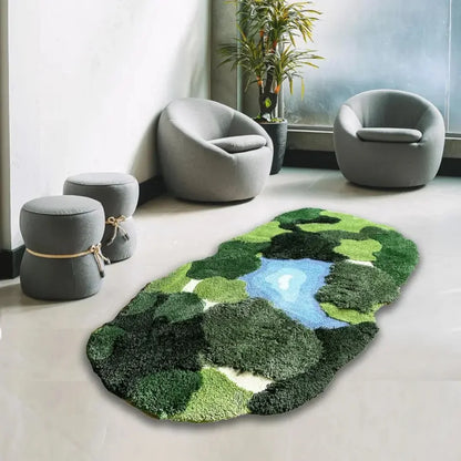 3D Leaf Shaped Non-Slip Bathroom Rug