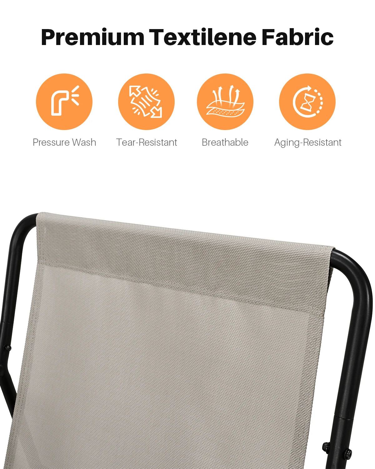 SEEHILL Outdoor Metal Rocking Chair
