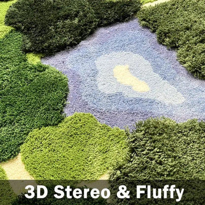 3D Leaf Shaped Non-Slip Bathroom Rug