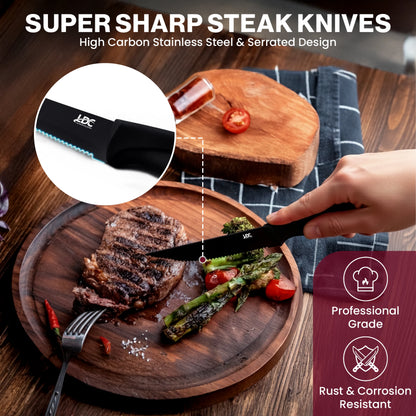 Lux Decor Collection Serrated Steak Knives Set of 8
