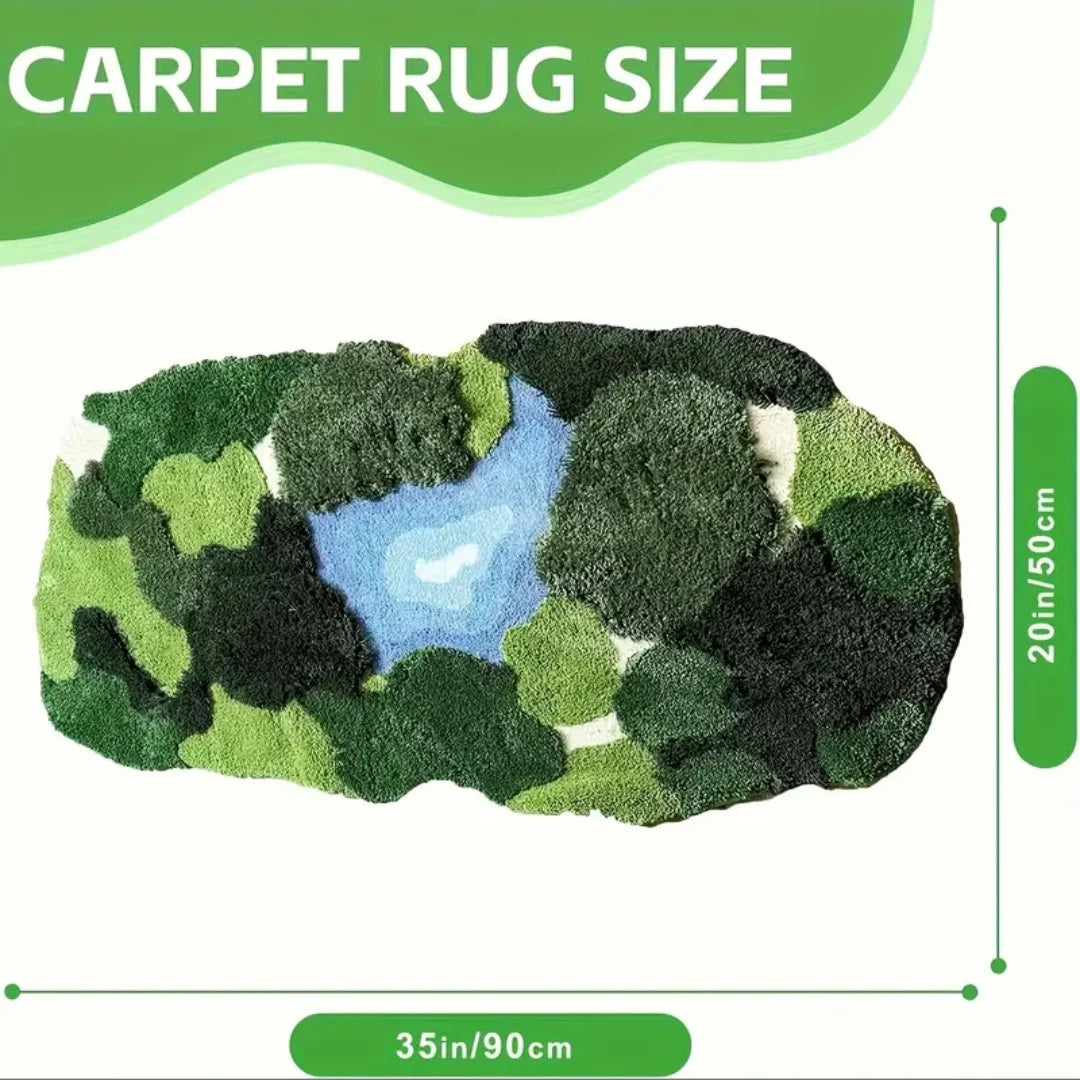 3D Leaf Shaped Non-Slip Bathroom Rug