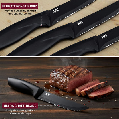 Lux Decor Collection Serrated Steak Knives Set of 8