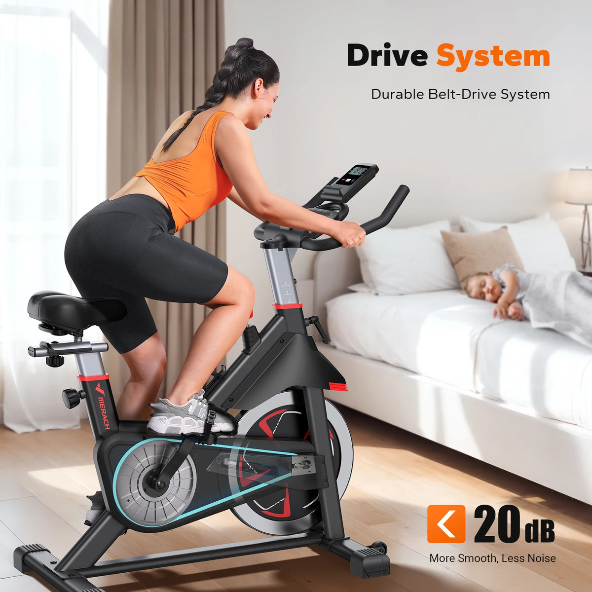 MERACH S38 Exercise Bike with Magnetic Resistance