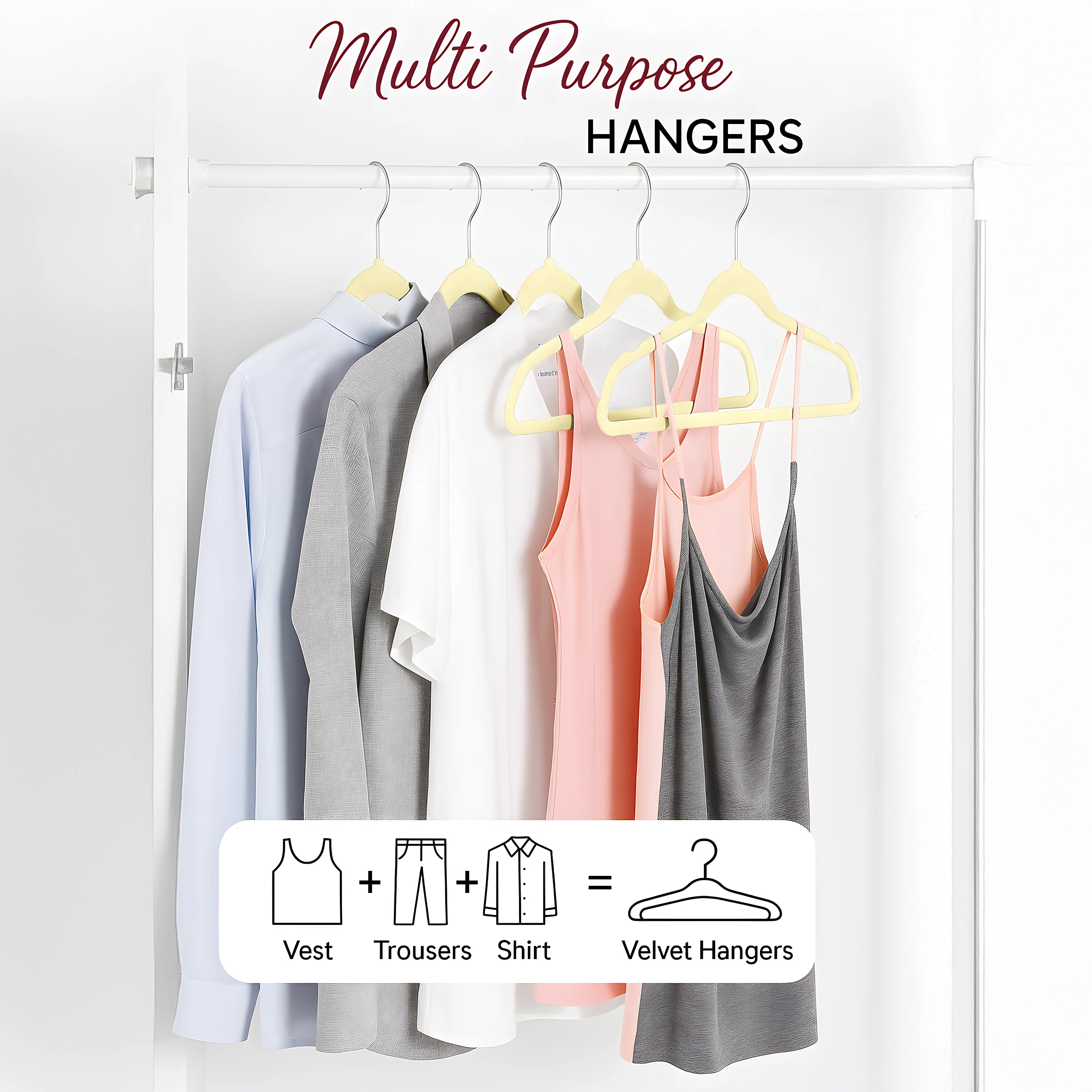 Lux Decor Premium Velvet Hangers 30 or 50 Pack