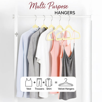 Lux Decor Premium Velvet Hangers 30 or 50 Pack