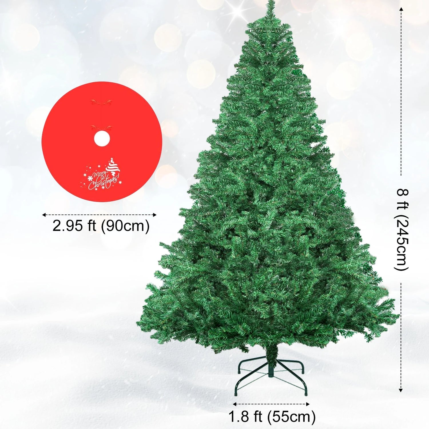 7 and 8 Foot Spruce Christmas Tree