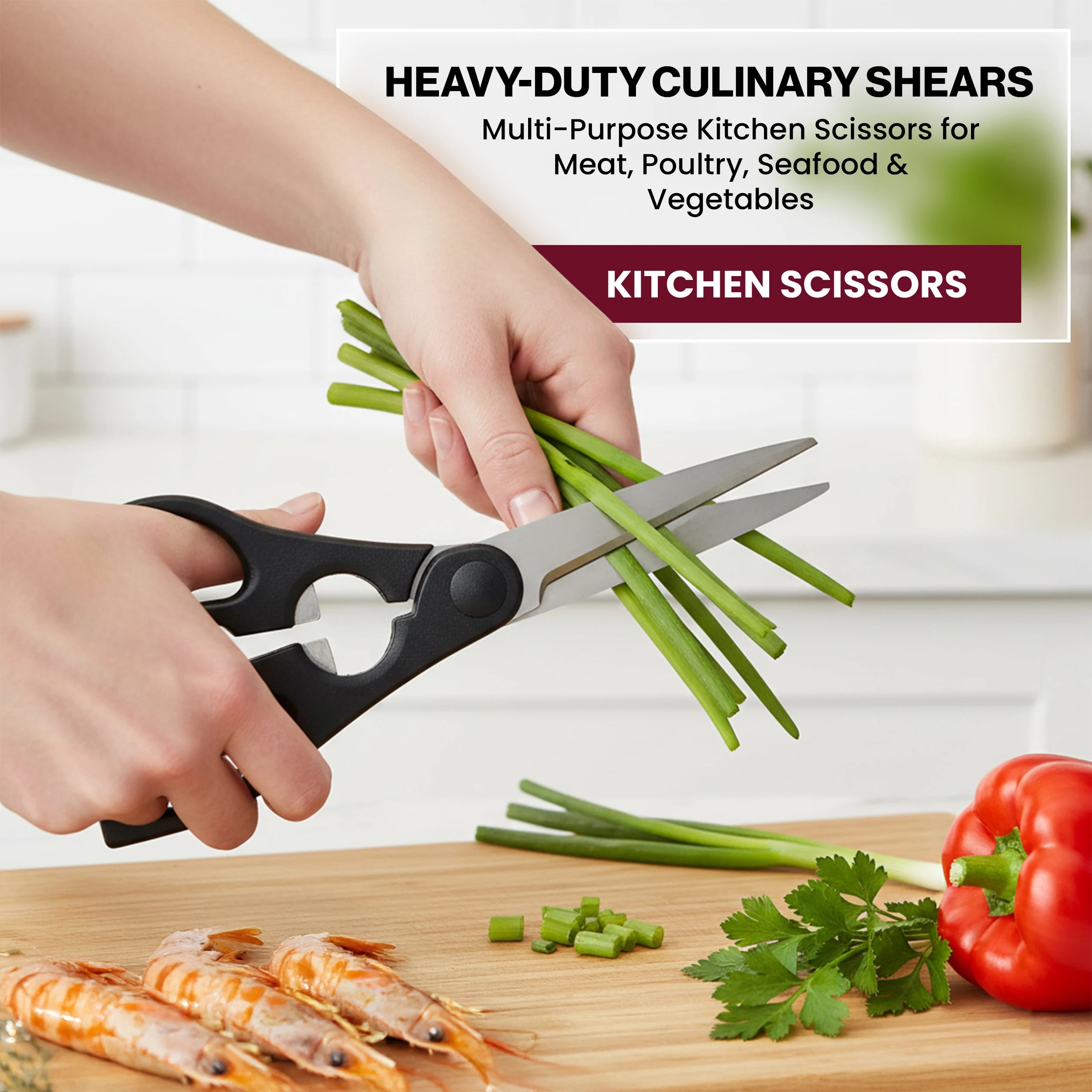 Lux Decor Collection Stainless Steel Kitchen Black Knife Set