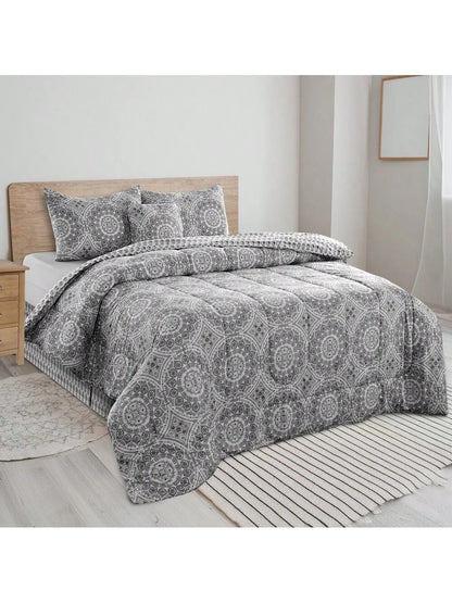 Lux Décor 5-Piece Reversible Comforter Set