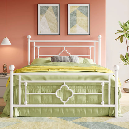 Metal Vintage Victorian Style Headboard and Footboard