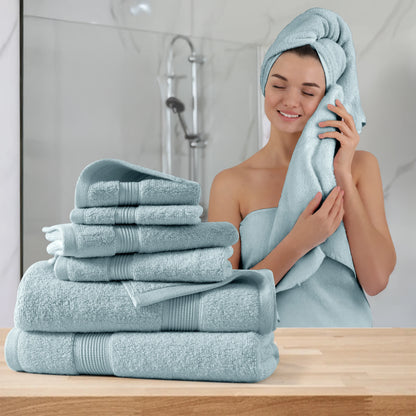 Lux Decor 6-Piece Bath Towel Set – 100% Cotton