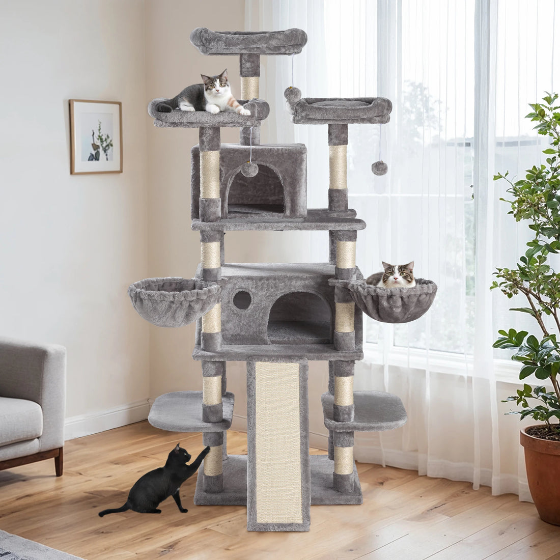 68-Inch Multi-Level Cat Tree