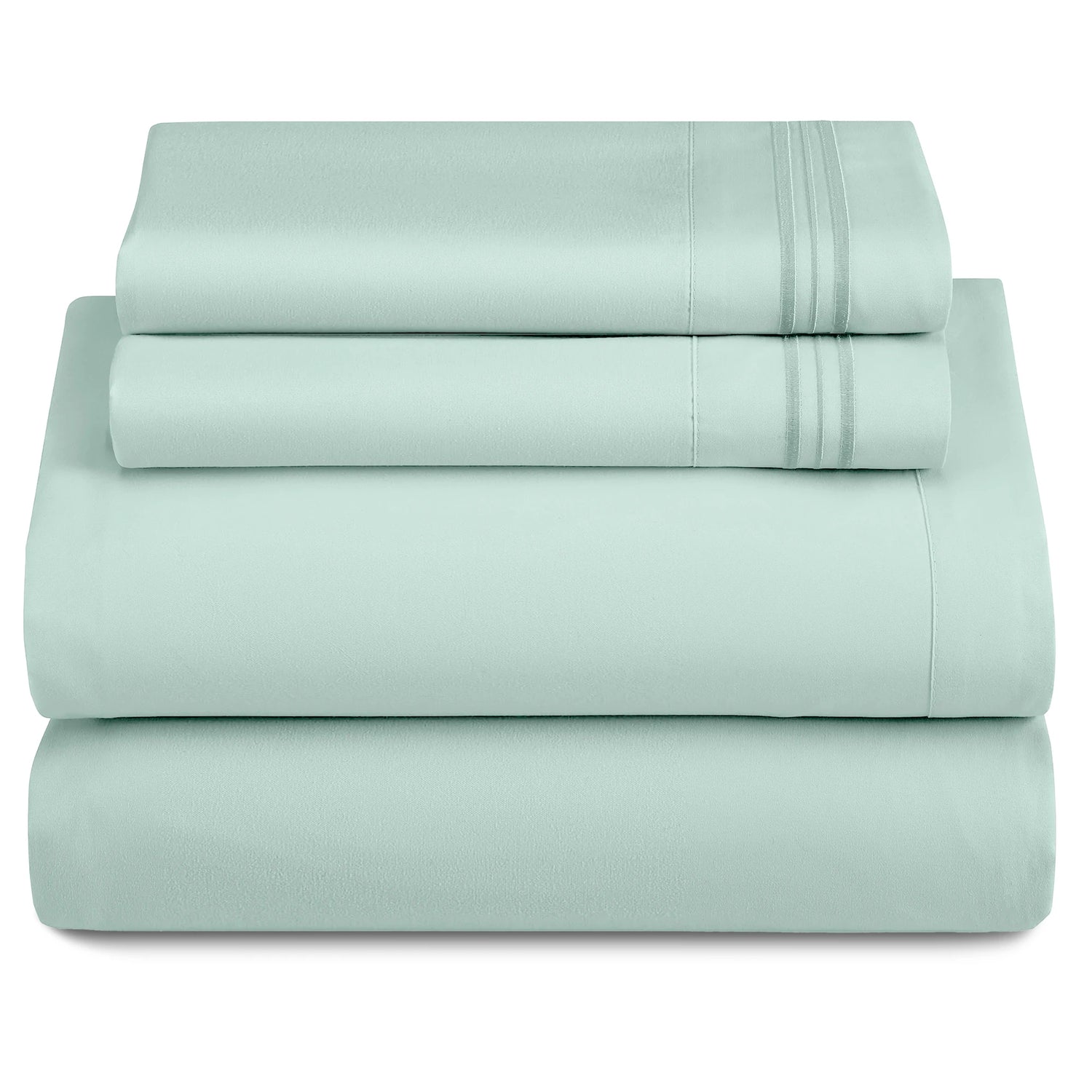 Lux Décor 4-Piece Solid Sheet Set – Brushed Microfiber