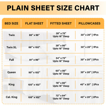 Lux Décor 6-Piece Solid Brushed Microfiber Sheet Set