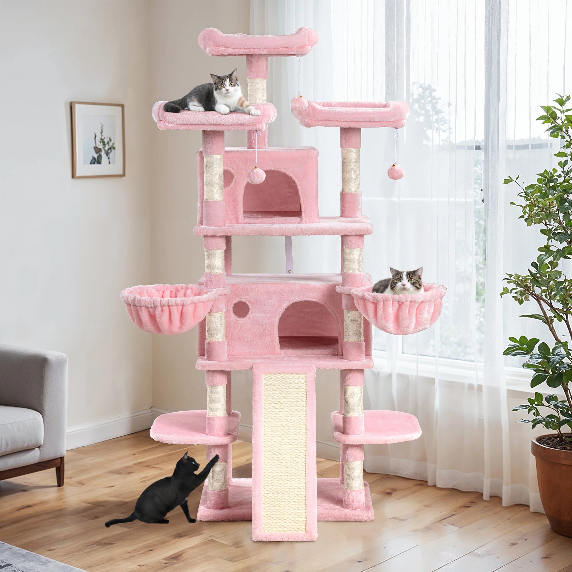 68-Inch Multi-Level Cat Tree