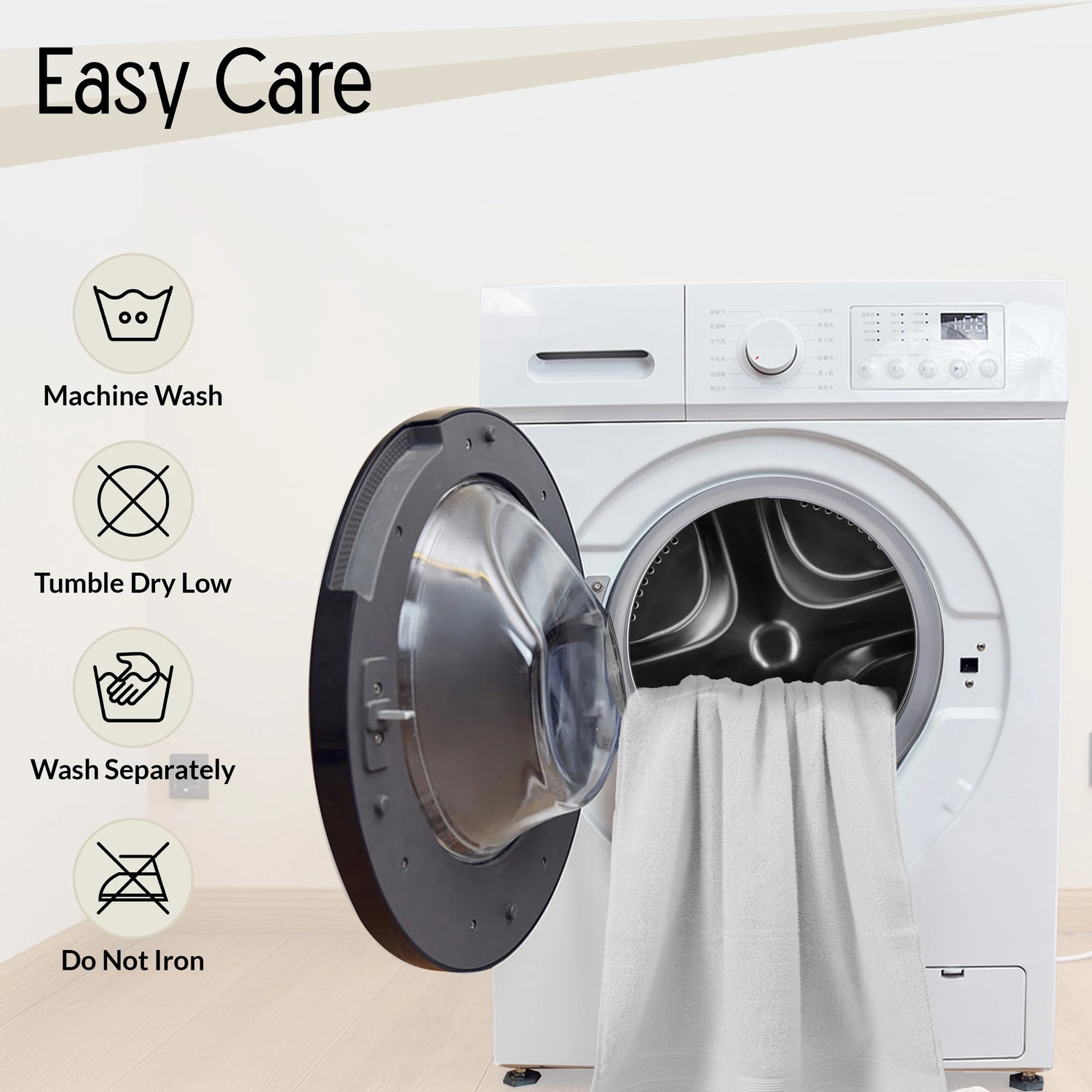 Lux Decor 6-Piece Bath Towel Set – 100% Cotton