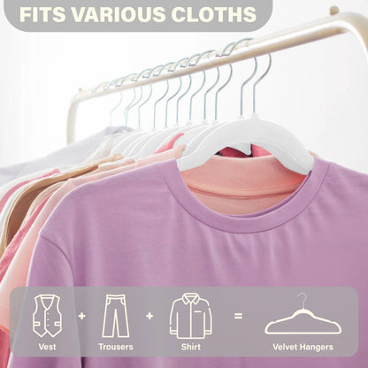 Lux Decor Premium Velvet Hangers 30 or 50 Pack