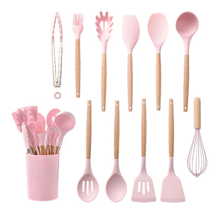 Silicone Non-Stick Kitchenware Cooking Utensil Set
