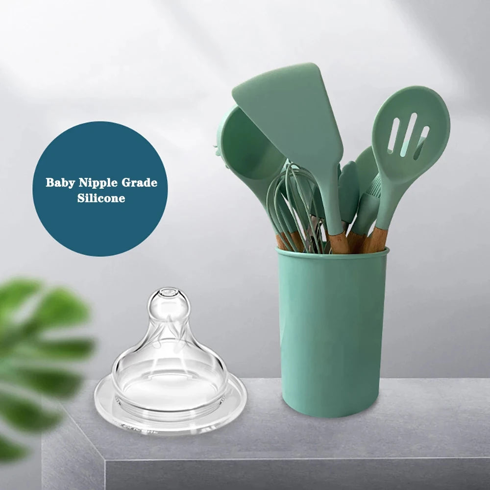Silicone Non-Stick Kitchenware Cooking Utensil Set