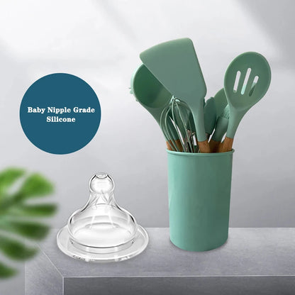 Silicone Non-Stick Kitchenware Cooking Utensil Set