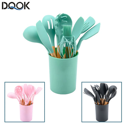 Silicone Non-Stick Kitchenware Cooking Utensil Set
