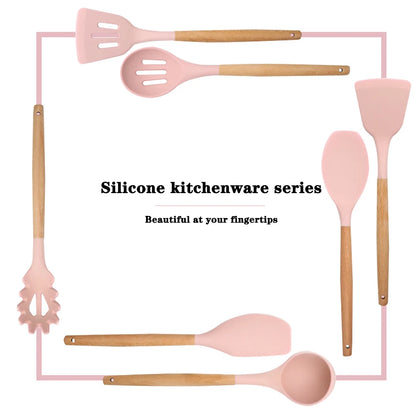 Silicone Non-Stick Kitchenware Cooking Utensil Set