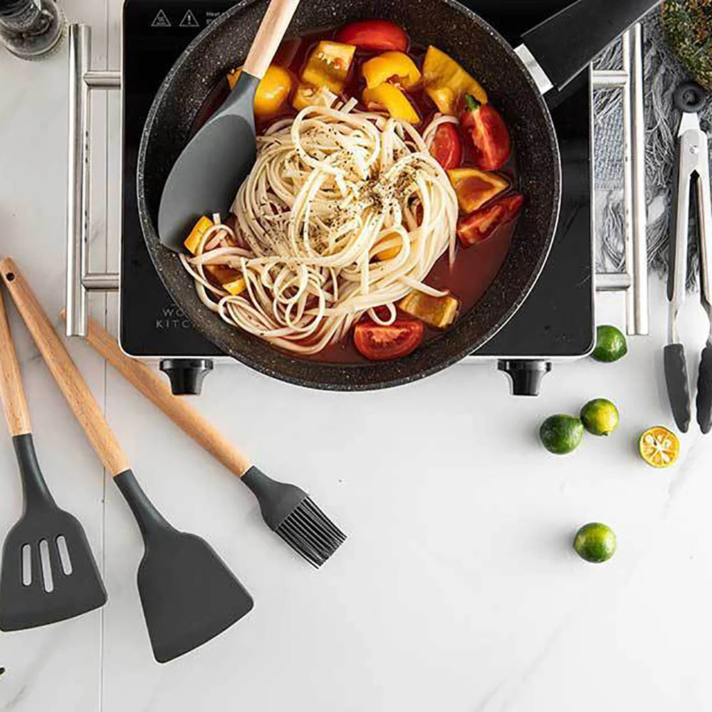 Silicone Non-Stick Kitchenware Cooking Utensil Set