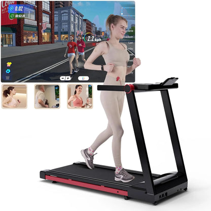 Adjustable Foldable Treadmill with 6% Incline