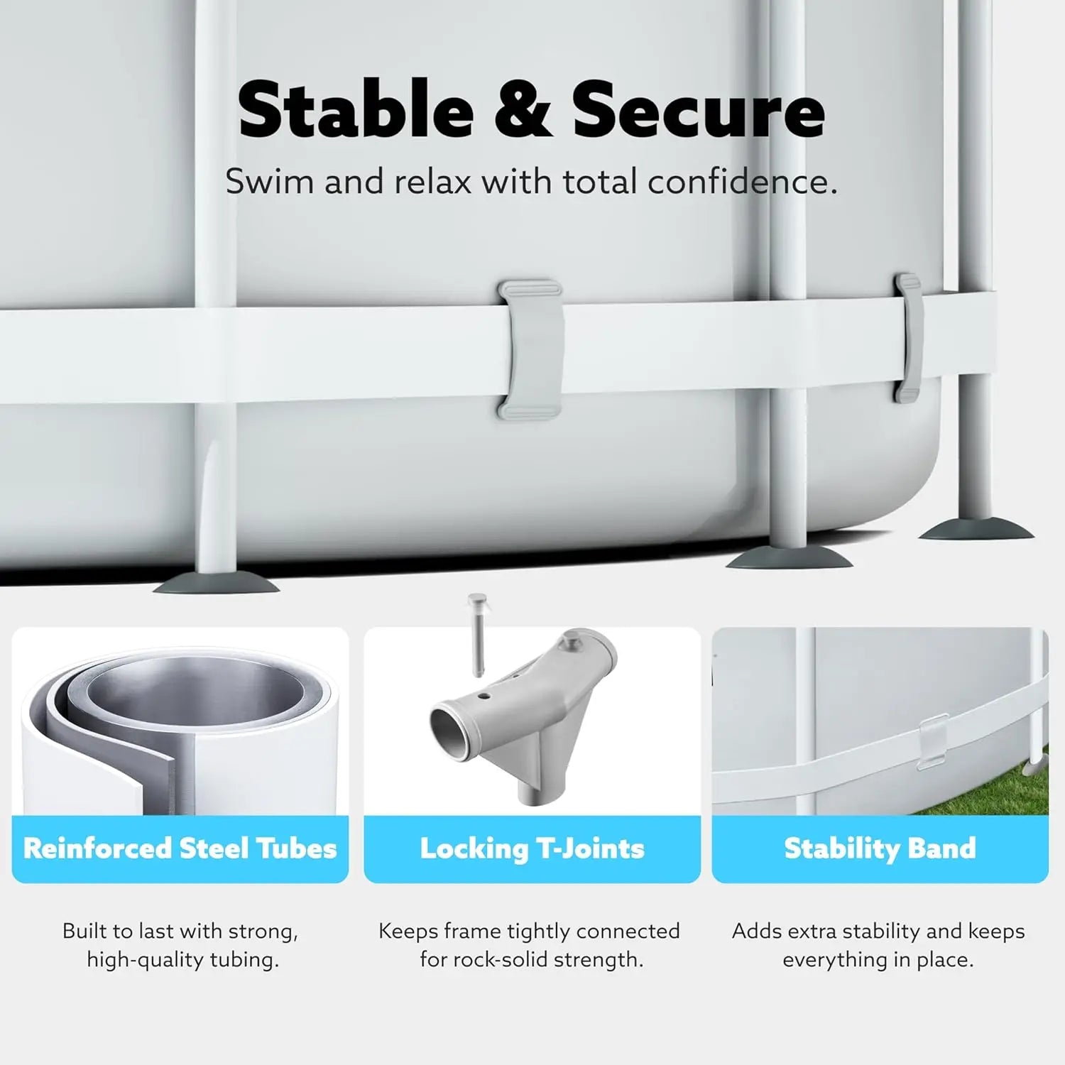 JOYFY Round Above Ground Pool
