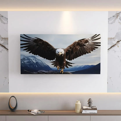 Majestic Eagle in Flight Canvas Wall Art