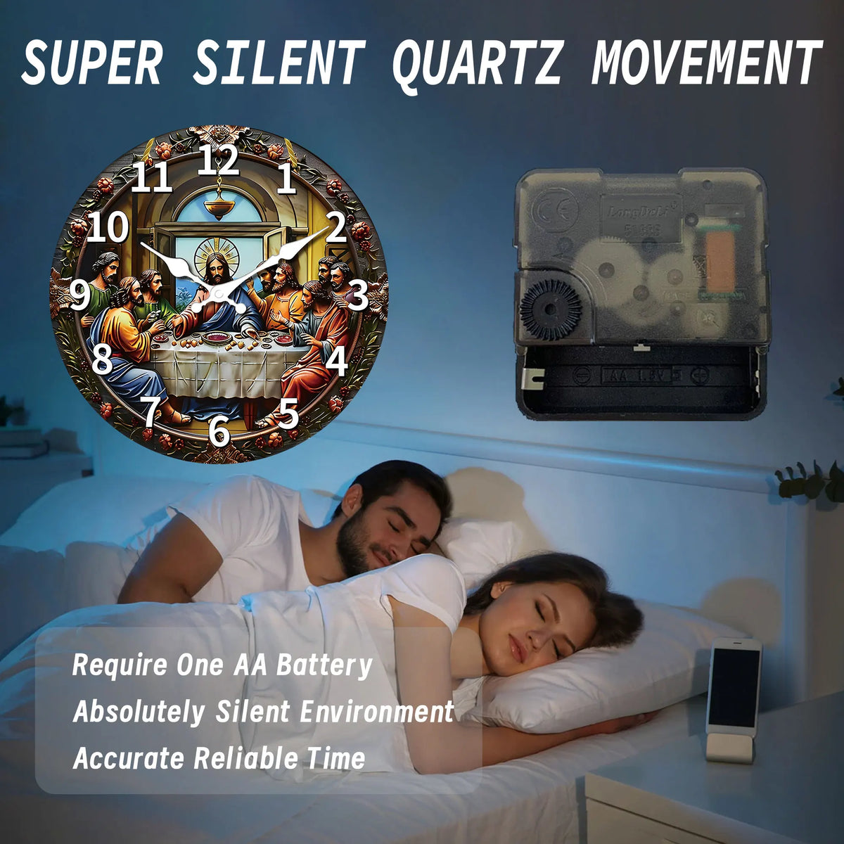 Last Supper Themed Wall Clock