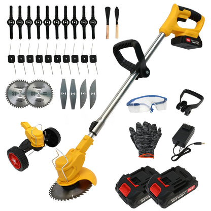 21V Cordless 3-in-1 Lightweight Electric Grass Trimmer