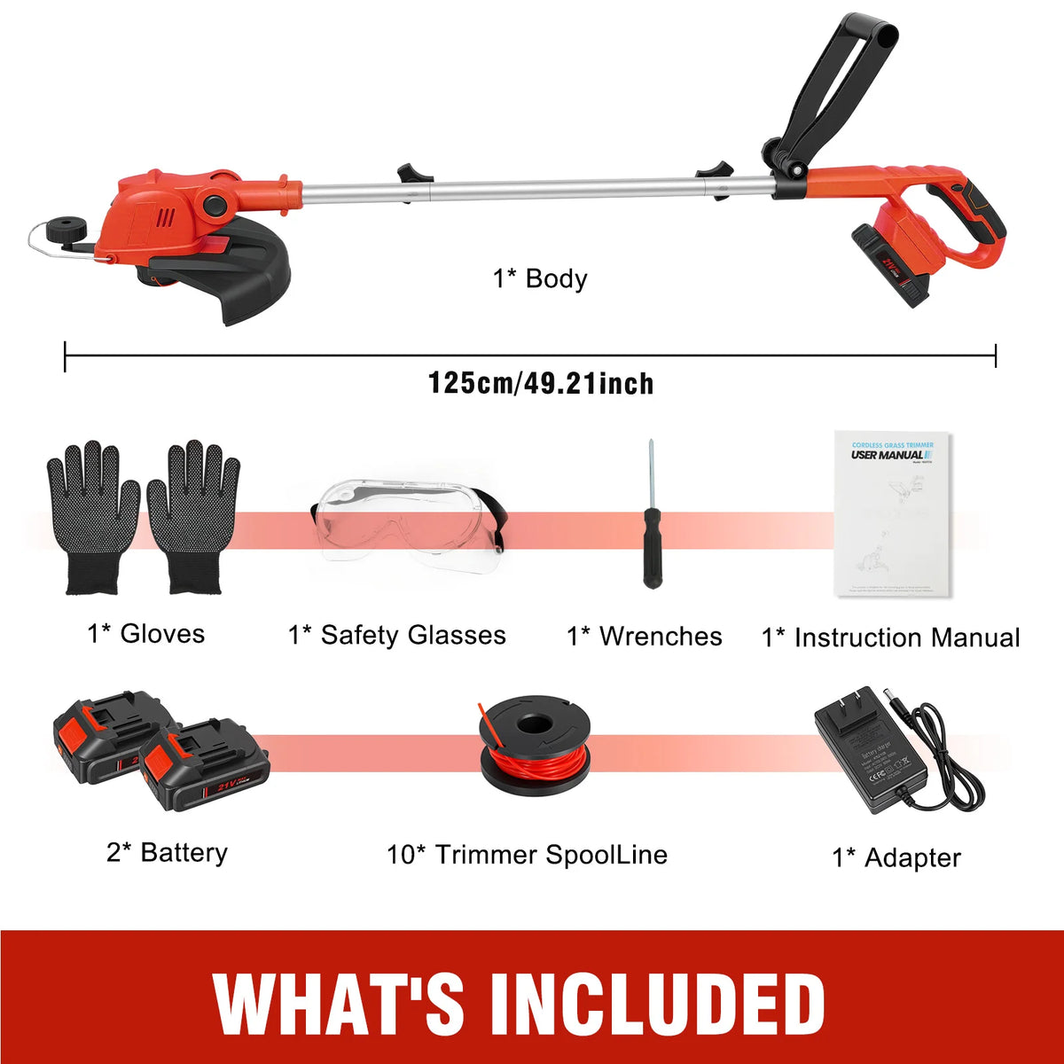 12-Inch Cordless Weed Eater Garden Tool
