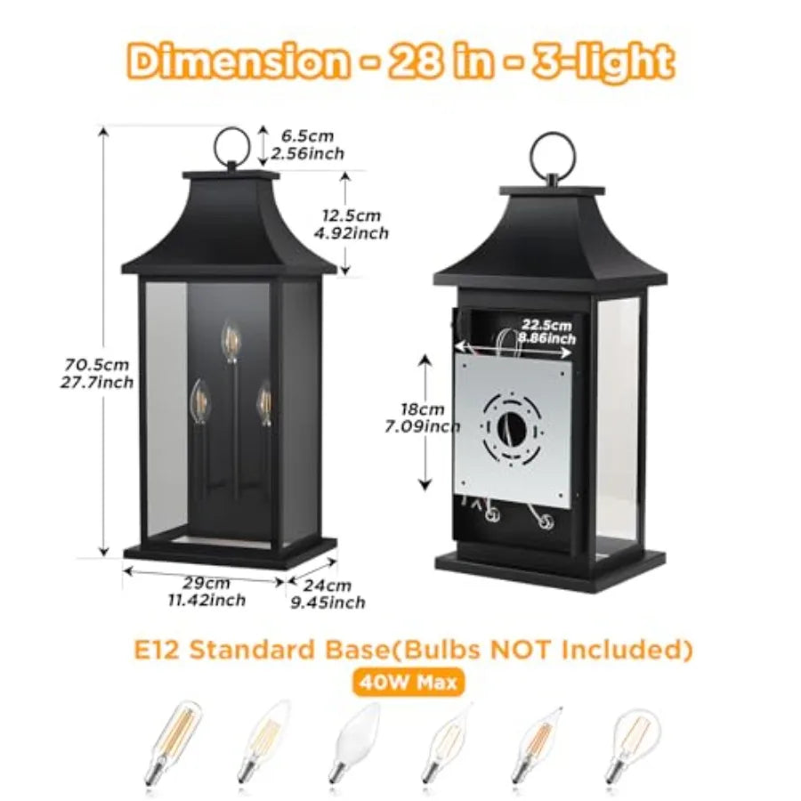 Extra Large Exterior Outdoor Wall Lights