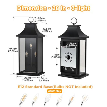 Extra Large Exterior Outdoor Wall Lights