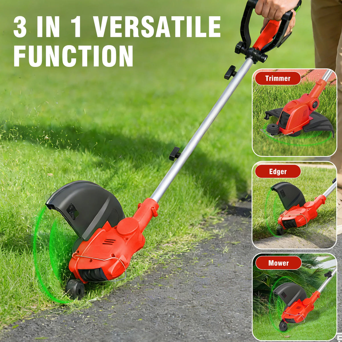 12-Inch Cordless Weed Eater Garden Tool