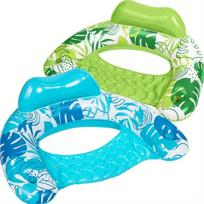 JOYFY 2-Pack Inflatable Pool Chairs with Cup Holders