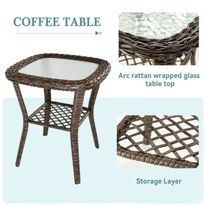 Hoomic 3 Piece Patio Furniture Set
