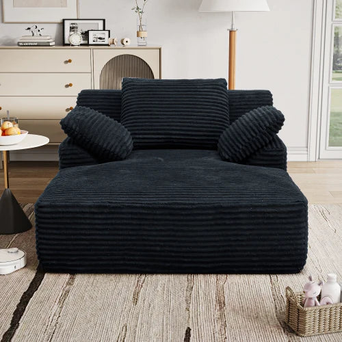 Oversized Fluffy Corduroy Chair
