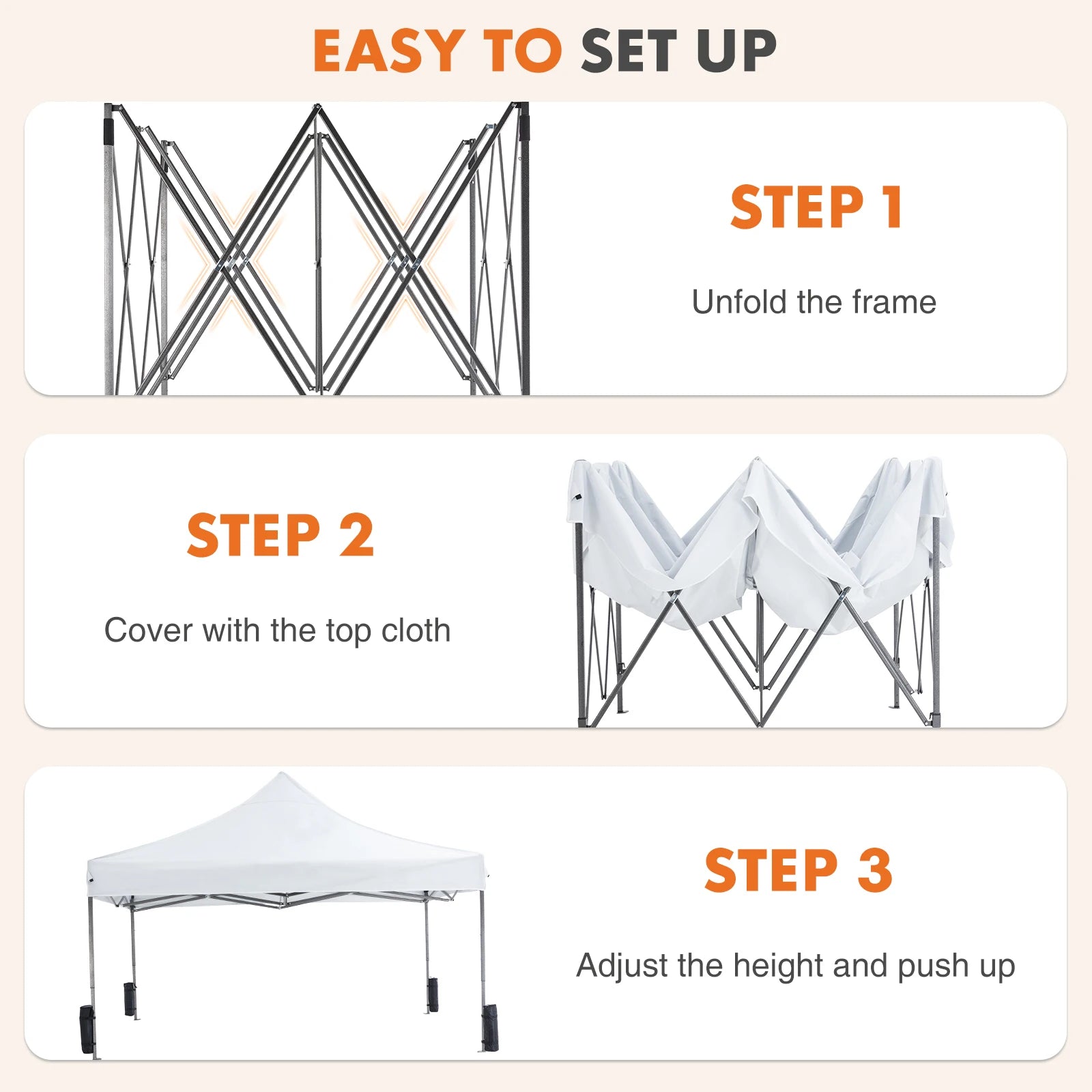 JHK 10 x 10 ft Pop Up Outdoor Canopy Tent