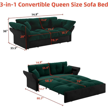 Queen Pull Out Sofa Bed