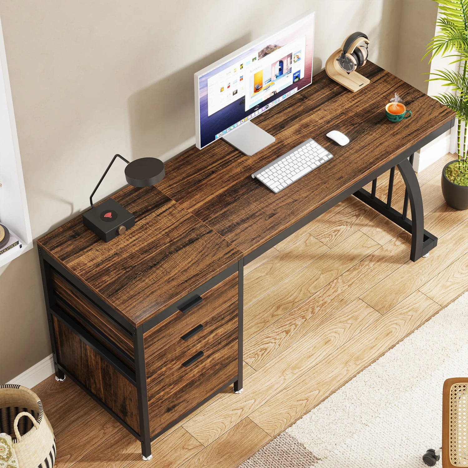 Tribesigns Computer Desk with 3 Drawers Available in 3 Colors