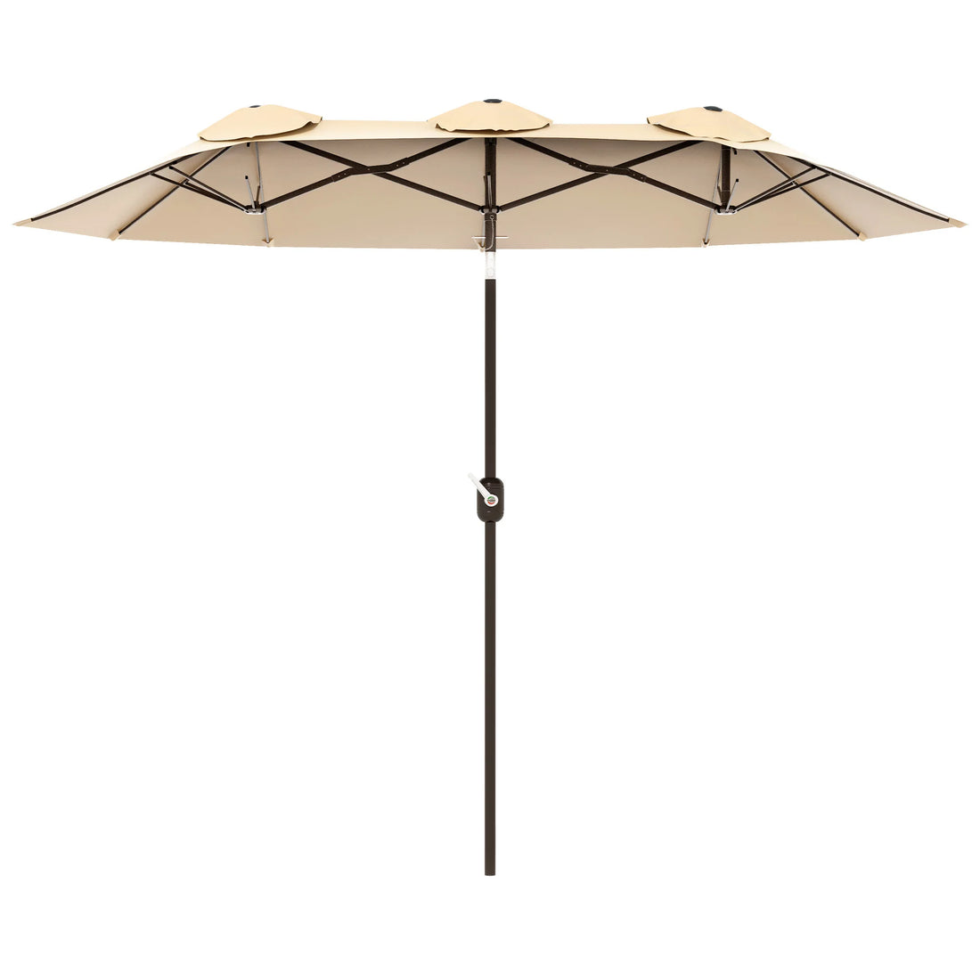 9.7 Foot Double-Sided Patio Umbrella with 3 Air Vents