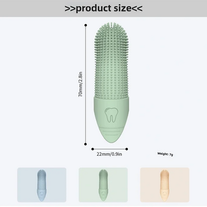 360° Cleaning Finger Toothbrush for Dogs &amp; Cats