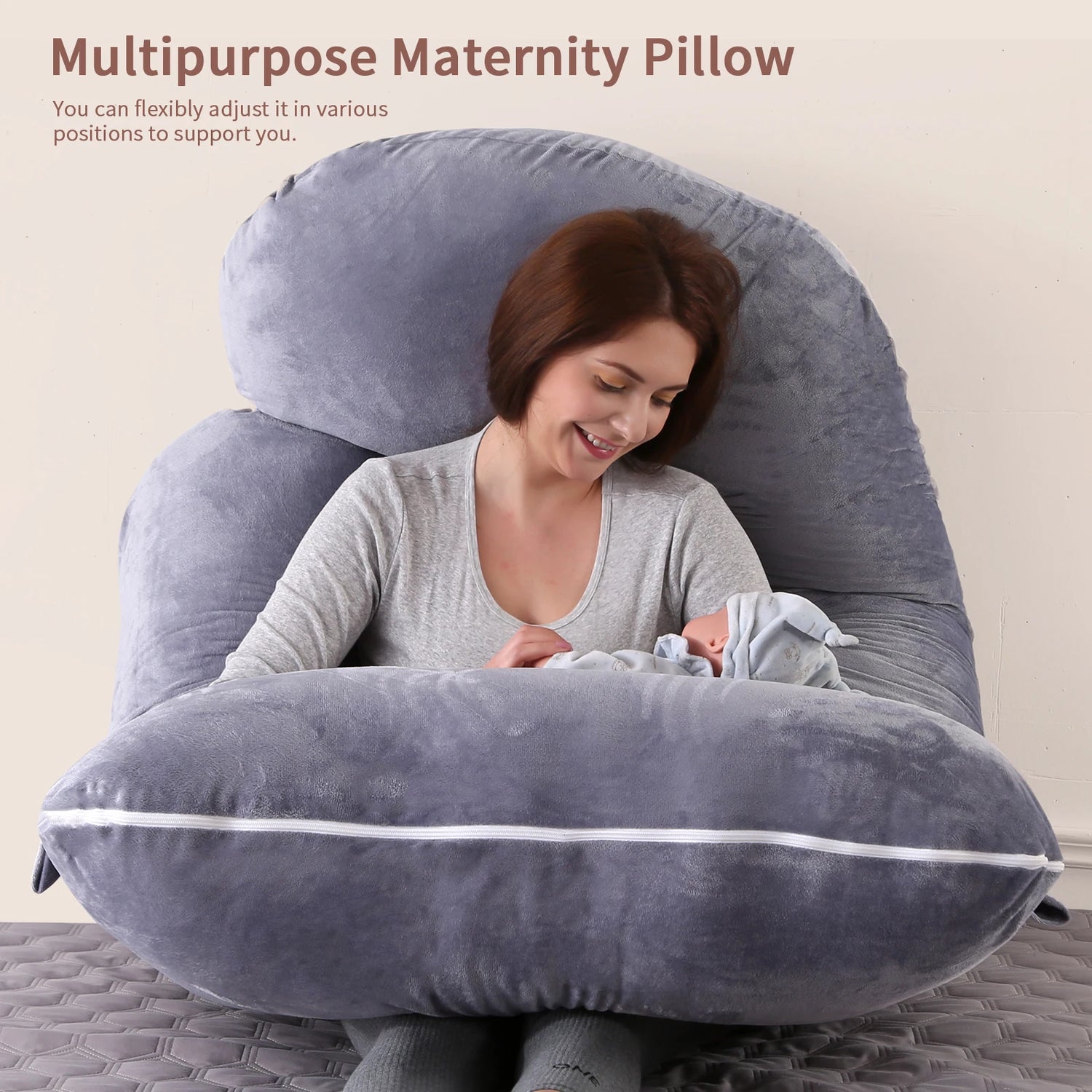 Full Body Pregnancy Pillow in 3 Configurations