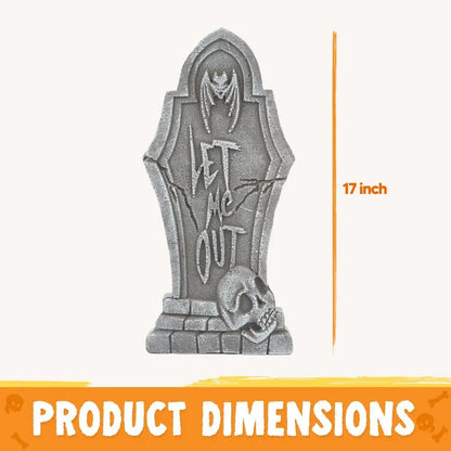 17" Halloween Outdoor Graveyard Tombstones