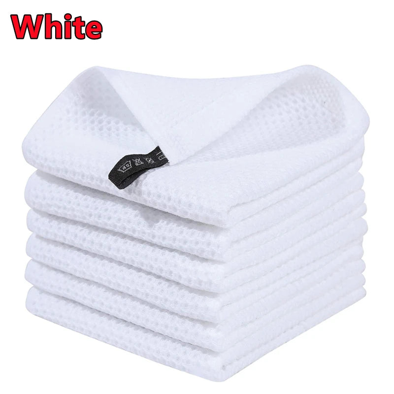 100% Ultra Soft Waffle Weave Cotton Kitchen Towels