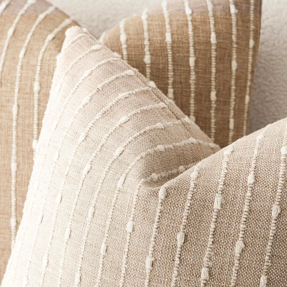 Set of 2 20 x 20 Inch Boho Striped Throw Pillow Covers