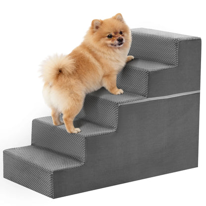 JHK 3-5 Step Foam Dog Stairs